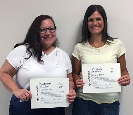 NAS staff honored for 25 years
